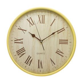 Relógio de Parede Clássico com Números Romanos - 34x34 Cm