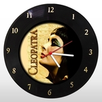 Relógio de Parede - Cleopatra - em Disco de Vinil - Mr. Rock - Cinema Vintage