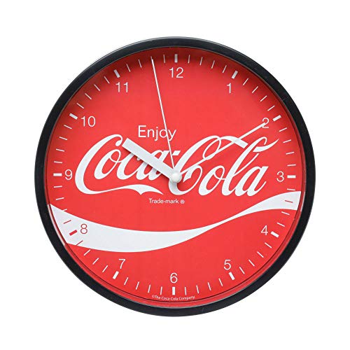 Relógio de Parede Coca-Cola Enjoy Vermelho e Preto