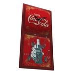 Relógio De Parede Coca-Cola Hand Bottle Vermelho Com Ganchos Em Mdf - Urban - 60,5x30,5 Cm