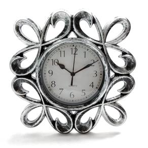 Relógio de Parede com a Borda em Formato de Laços 27 Cm Quartz