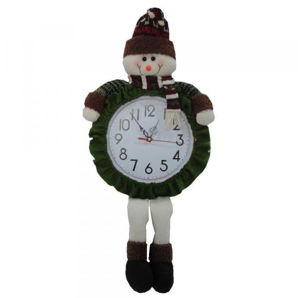 Relógio de Parede com Boneco de Neve Pelúcia de Luxo com 60cm de Altura CBRN0432 CD0082 - Commerce Brasil