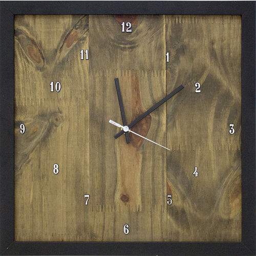 Relógio de Parede com Moldura Preta 49x49cm