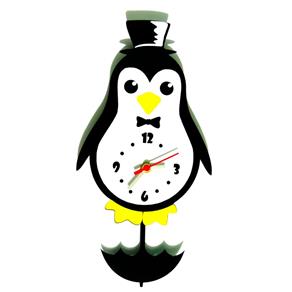 Relógio de Parede com Movimento - Modelo Pinguim