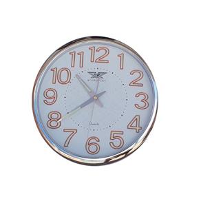 Relógio de Parede com Numeros Fluorescente 30cm Prata 9022
