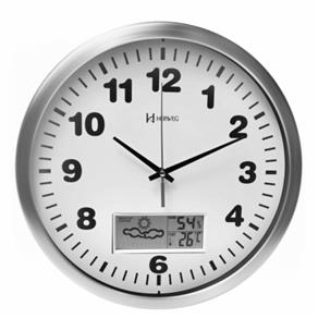 Relógio de Parede com Termômetro Herweg 6413-79