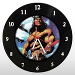 Relógio de Parede - Conan O Barbaro - em Disco de Vinil - Mr. Rock - Desenho Animado
