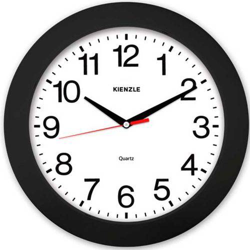 Relógio de Parede Constellation 5374/02 37cm Preto e Branco Kienzle