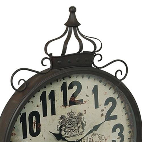 Relógio de Parede Coroa em Ferro - 64x47 Cm