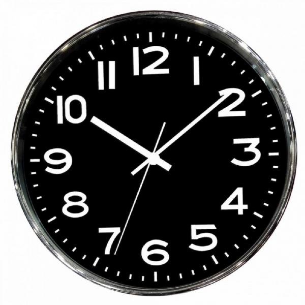 Relógio de Parede Cromado - Btc