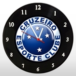 Relógio de Parede - Cruzeiro - em Disco de Vinil - Mr. Rock – Brasileirão