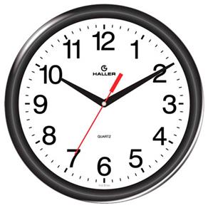 Relógio de Parede D30 5349/02 3D 30cm Preto Haller