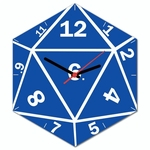 Relógio de Parede DADO DE RPG D20