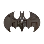 Relógio de parede de acrílico Batman Adesivo de parede Relógio mudo Preto