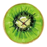 Relógio de parede de frutas acrílicas para LiivnG Room Decor Kiwi