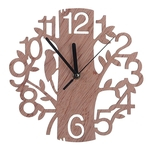 Relógio De Parede De Madeira Em Forma De árvore De 22cm Presente A Pilhas De Relógios De Boas-vindas
