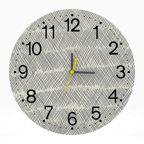 Relógio de Parede Decorativo 25X25 Desenho Moderno Quarto