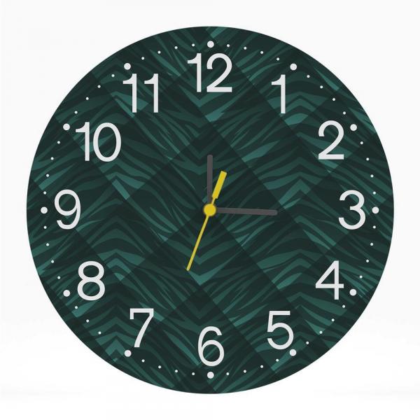 Relógio de Parede Decorativo 25x25 Folas Moderno Quarto Sala - Tocdecor