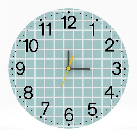 Relógio de Parede Decorativo 25X25 Números Grandes Moderno