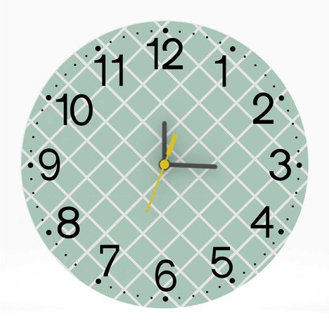 Relógio de Parede Decorativo 25X25 Números Grandes Sala