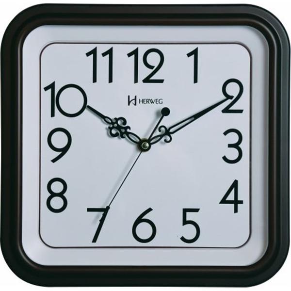 Relógio de Parede Decorativo Analógico Mecanismo Sweep a Pilha Herweg Ipê