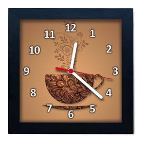 Relógio de Parede Decorativo Caixa Alta Tema Café QW006