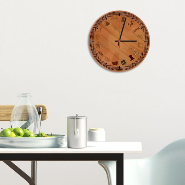 Relógio de Parede Decorativo Coffee And Drink - Prego e Martelo