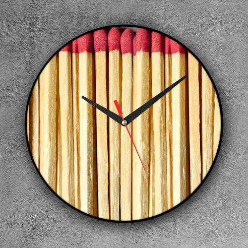 Relógio de Parede Decorativo, Criativo e Descolado | Caixa de Fósforos