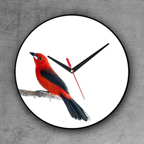 Relógio de Parede Decorativo, Criativo e Descolado | Passarinho Vermelho