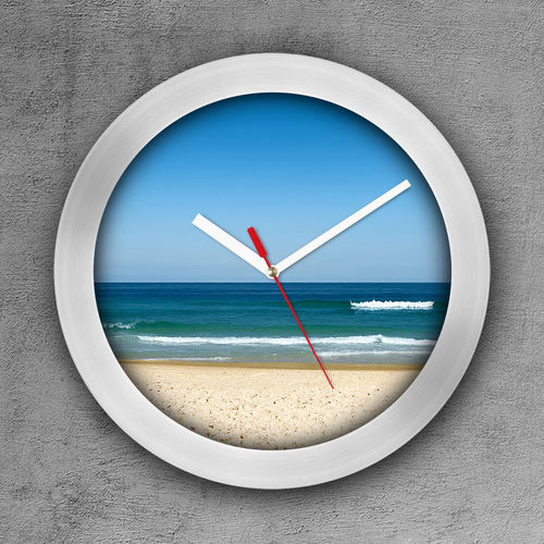 Relógio de Parede Decorativo, Criativo e Descolado | Praia na Barra no Rio de Janeiro