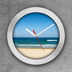 Relógio de Parede Decorativo, Criativo e Descolado | Praia na Barra no Rio de Janeiro