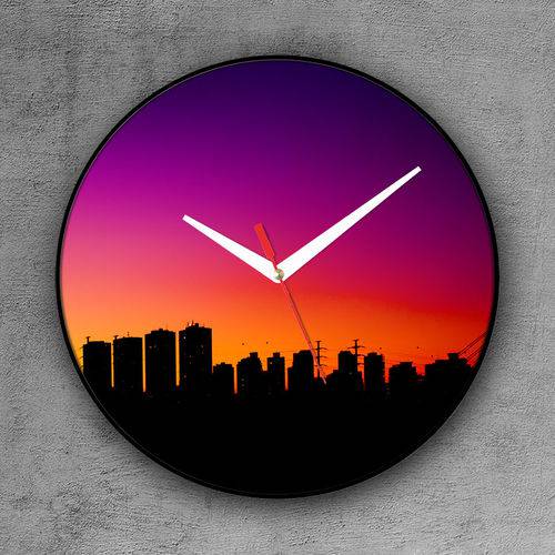 Relógio de Parede Decorativo, Criativo e Descolado | Skyline