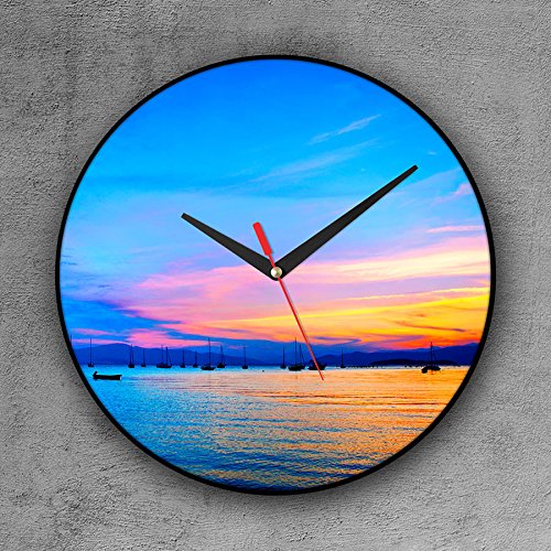 Relógio de Parede Decorativo, Criativo e Descolado | Vista Panorâmica de Florianópolis, SC