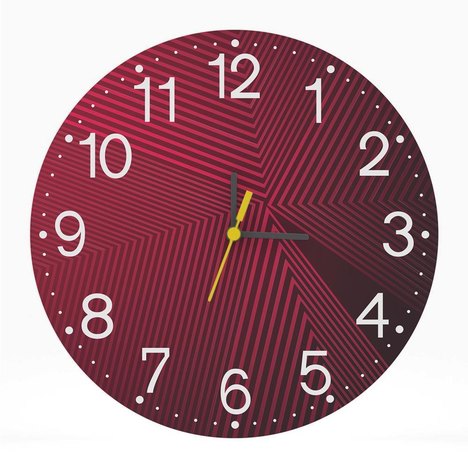 Relógio de Parede Decorativo Desenho 25X25 Abstrato Moderno