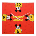 Relógio de Parede Decorativo - Disney - Mickey Mouse - Vermelho - Mabruk