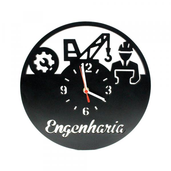 Relógio de Parede Decorativo - Engenharia - Wvm