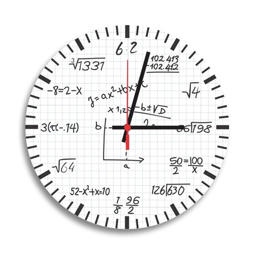 Relógio de Parede Decorativo Equações Matemáticas Único