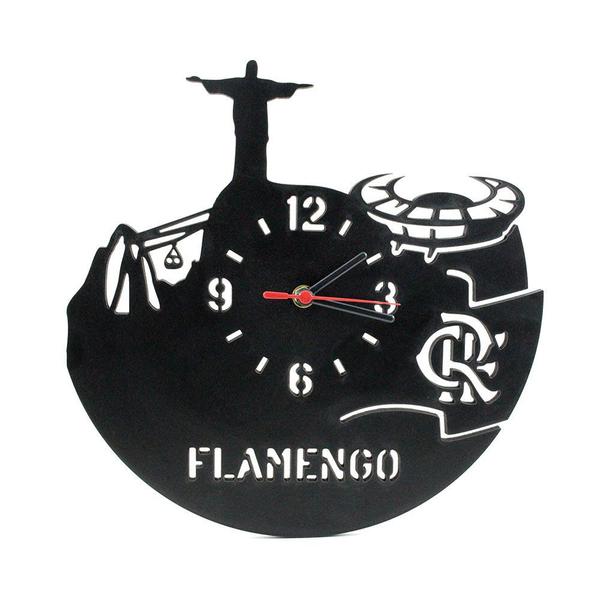 Relógio de Parede Decorativo - Flamengo Meu Time do Coração - Wvm