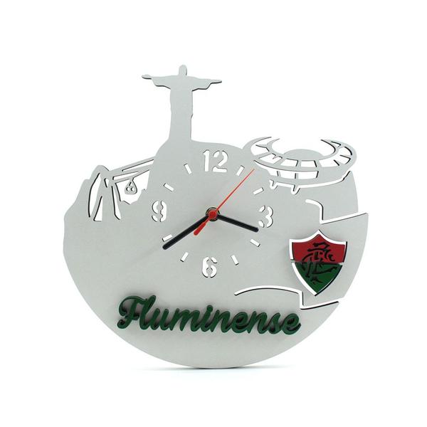 Relógio de Parede Decorativo - Fluminense 3D - Wvm