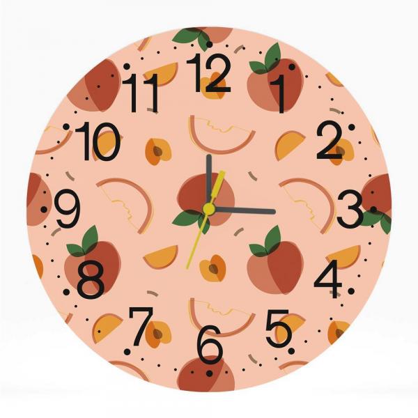 Relógio de Parede Decorativo Frutas Morango 25x25 Moderno - Tocdecor