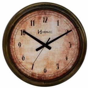 Relógio de Parede Decorativo Herweg Ferrugem 6654-272