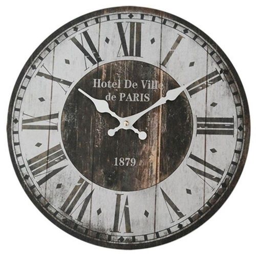 Relógio de Parede Decorativo "hotel de Ville de Paris" - 34 Cm
