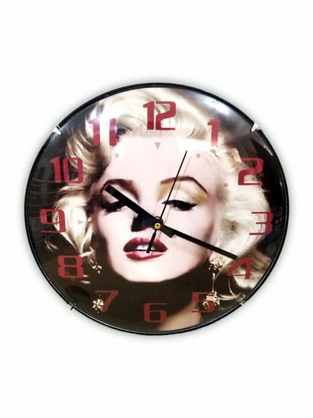 Relógio de Parede Decorativo Marylin Monroe Rosto 30cm - Clink