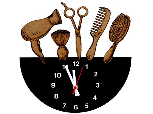 Relógio de Parede Decorativo - Modelo Cabeleireira - ME Criative - 28x28cm