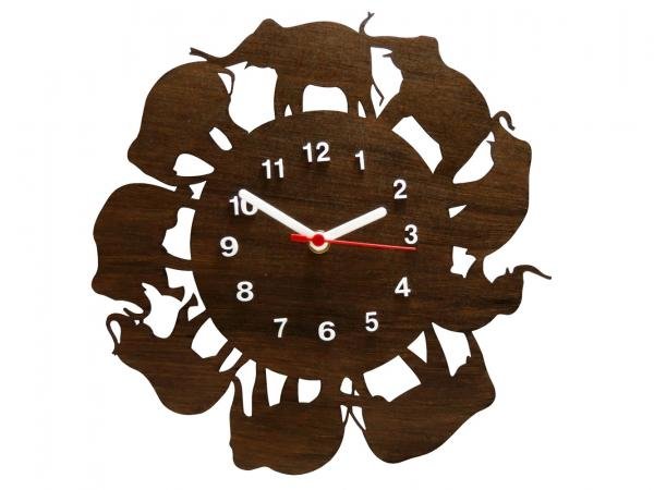 Relógio de Parede Decorativo - Modelo Elefantes - me Criative
