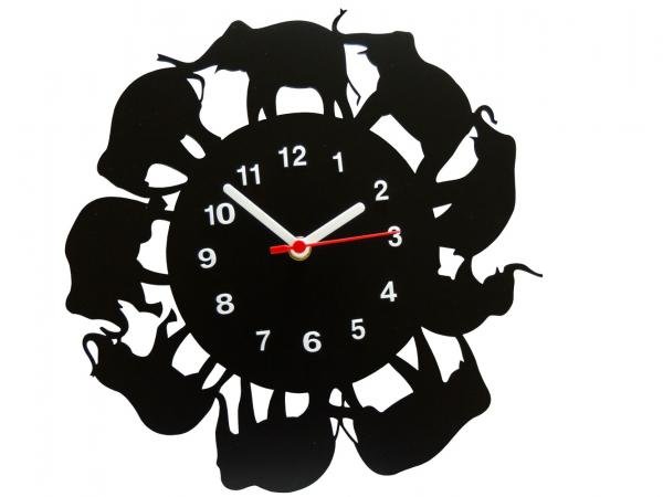 Relógio de Parede Decorativo - Modelo Elefantes - ME Criative