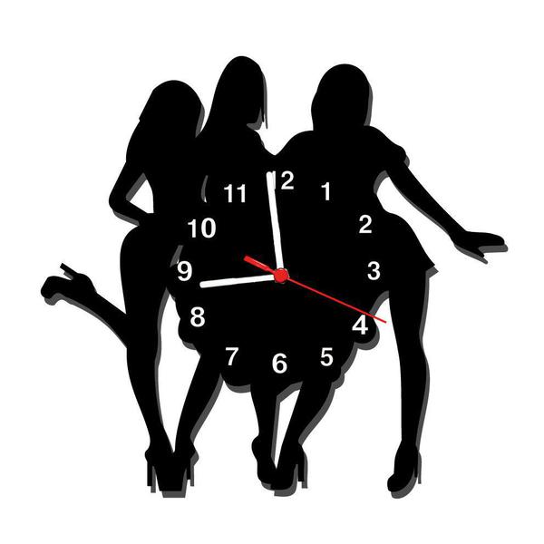 Relógio de Parede Decorativo - Modelo Girls - me Criative