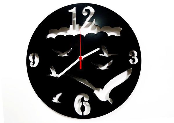 Relógio de Parede Decorativo - Modelo Pássaros - me Criative