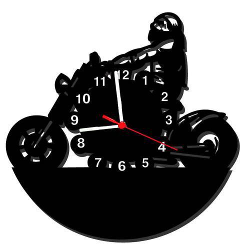 Relógio de Parede Decorativo Motocicleta