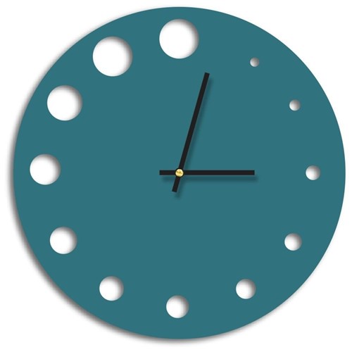 Relógio de Parede Decorativo Premium Ágata com Detalhes Vazado Médio